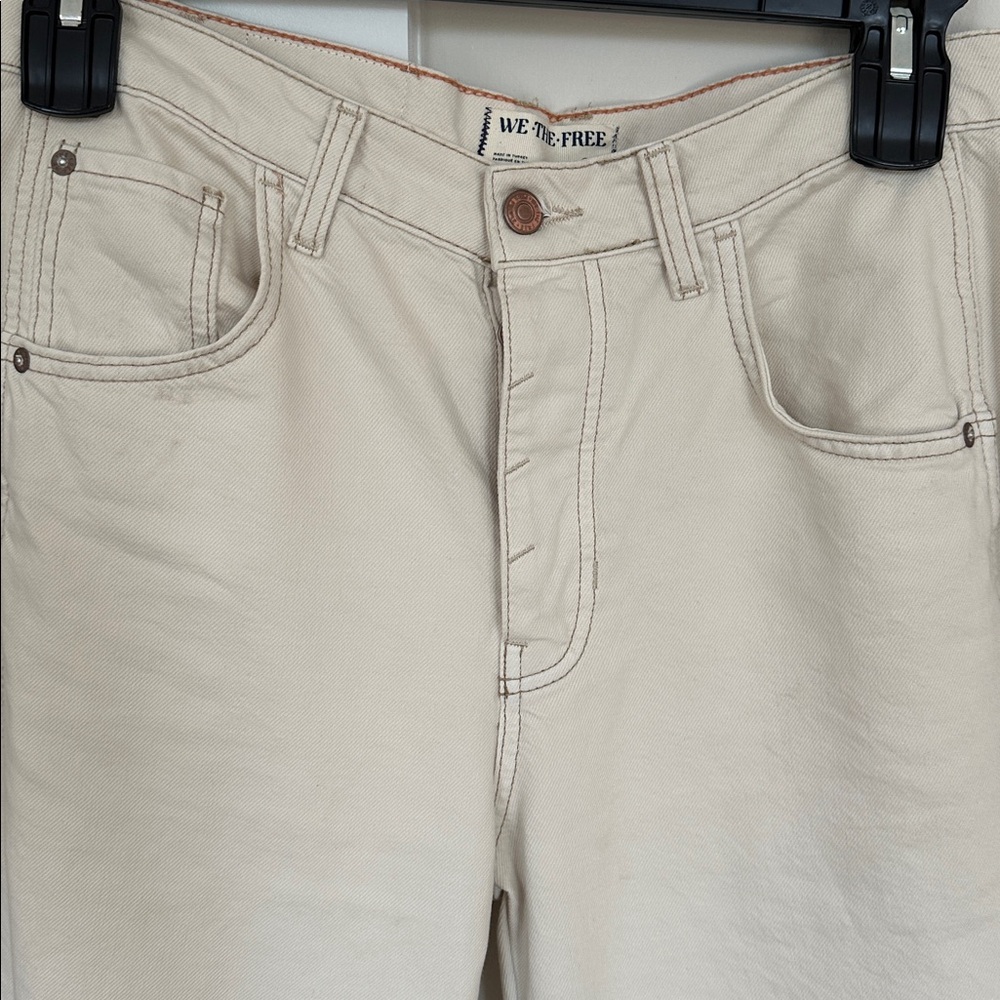We the Free Lucky You Mid Rise Barrel denim by Free People sz 27 EUC - Picture 2 of 10